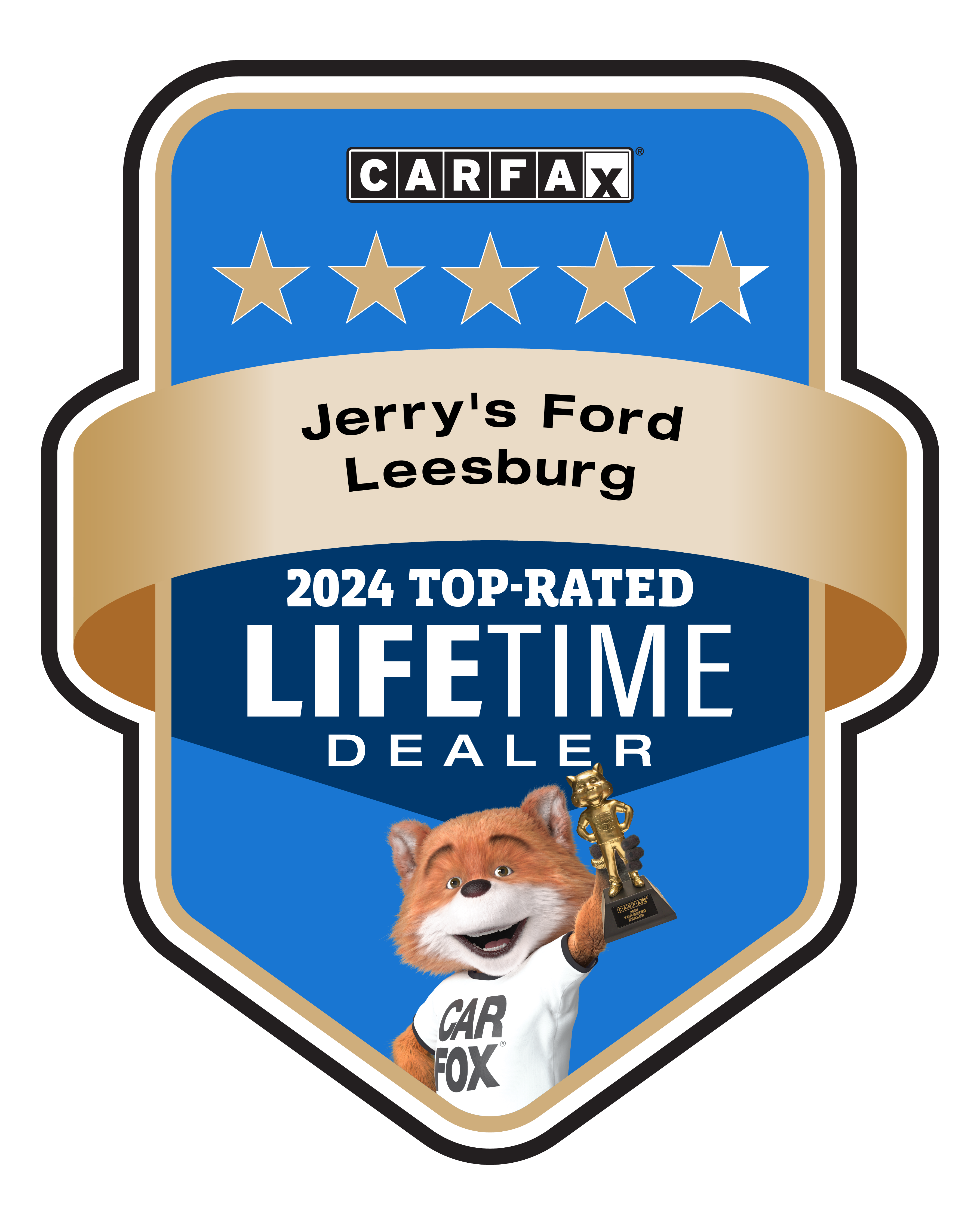Jerry's Leesburg Ford Carfax 2022 Top-Rated Dealer