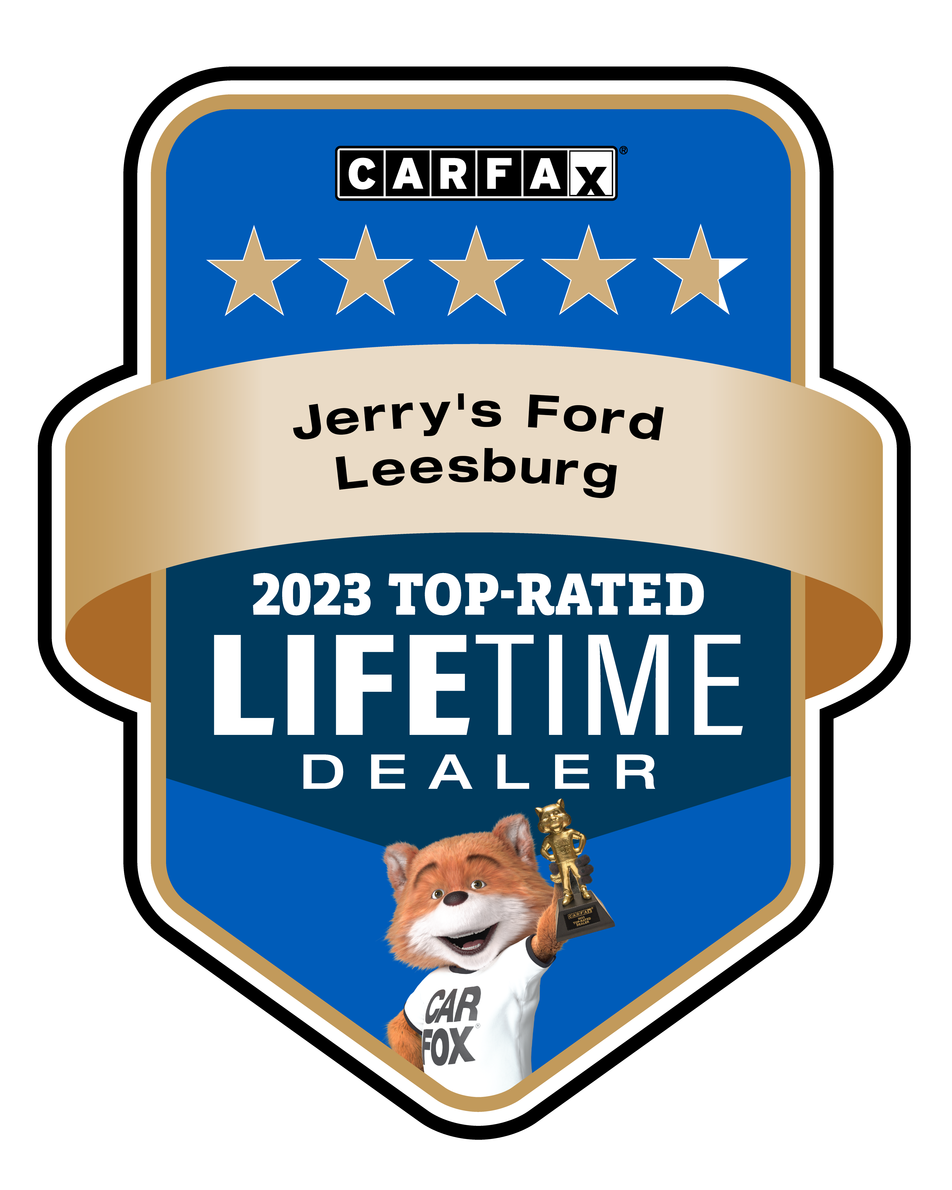 Jerry's Leesburg Ford Carfax 2022 Top-Rated Dealer