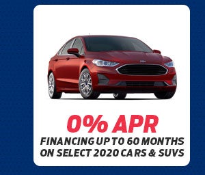 0% APR financing up to 60 months on Select 2020 Cars & SUVs